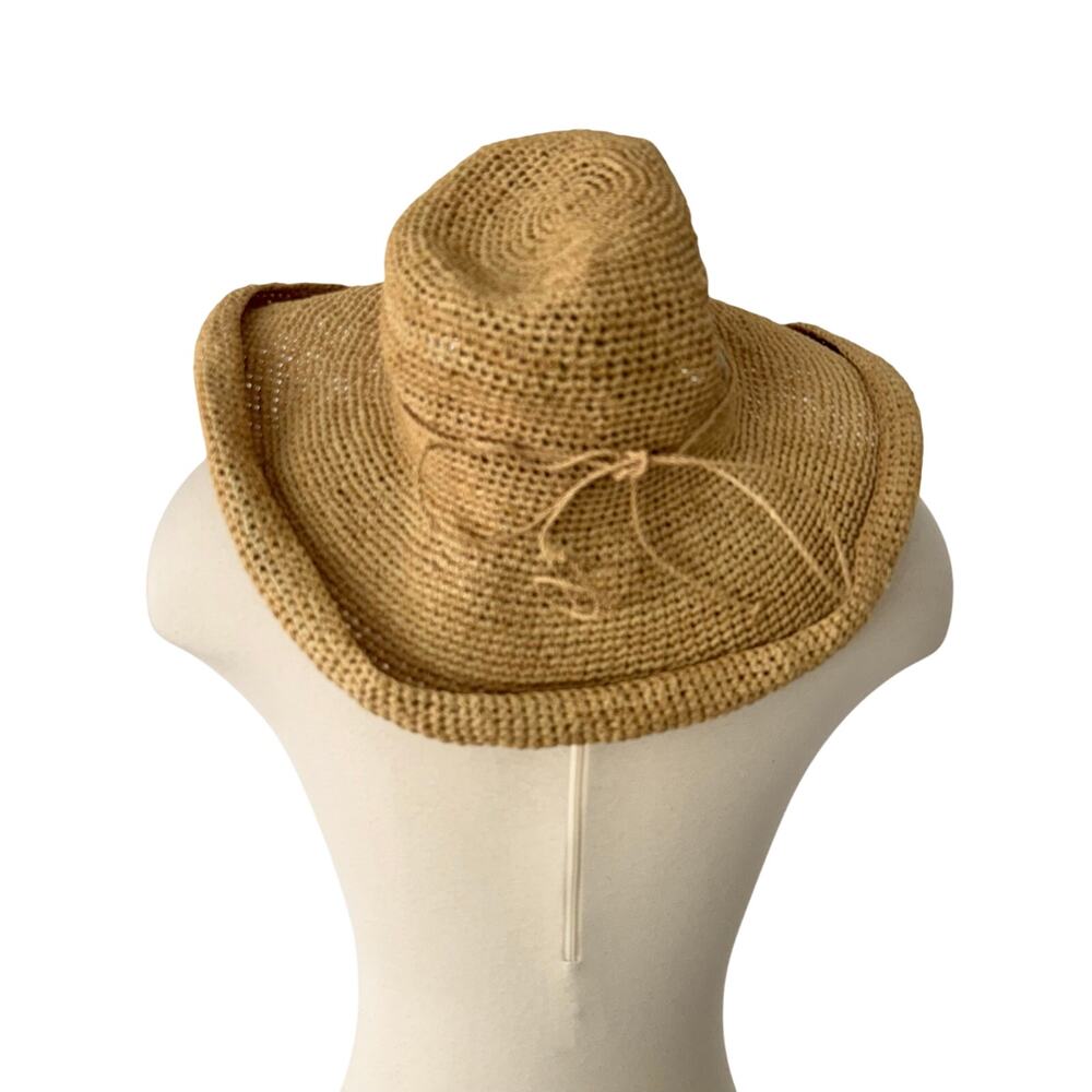 Helen Kaminski Natural Straw Rolled-Brim Sun Hat